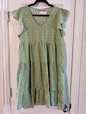 Green Tiered Dress